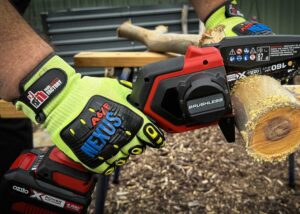 Tradie using Nexus Grip Highest Resistance Gloves A6/F TPR at Your Safety Factory