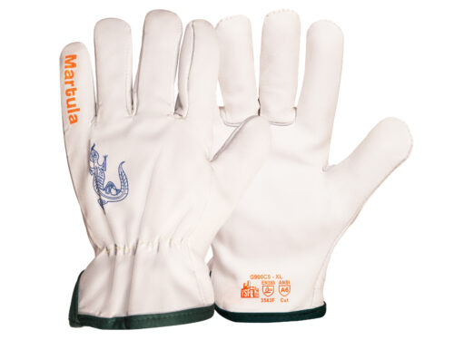 Martula Rigger Cut 5/F Leather Safety Gloves at Your Safety Factory